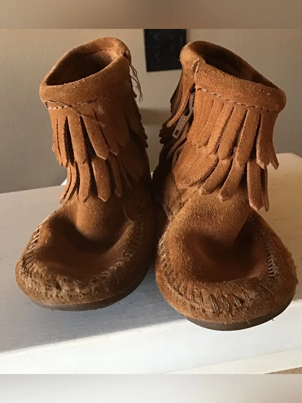 Minnetonka kids suede